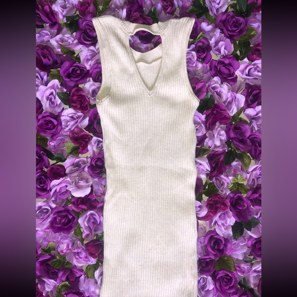 Sleeveless Ribbed Knit Dress - Picture 2 of 2